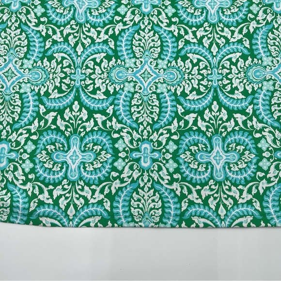 Talbots Plus Effortless Jersey Shift Dress Blue Green Medallion Size 1X New - Picture 5 of 11